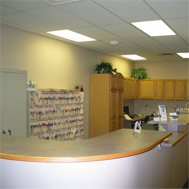 Reception area and account office