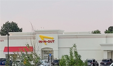 In-N-Out Burger Westview Rd at 12 minutes drive to the east of Centennial dentist Clear Smile Dental