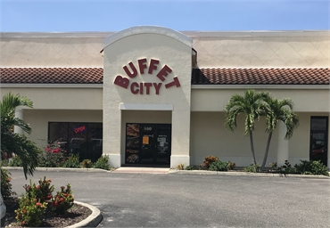 Buffet City 4 minutes drive to the east of Viruet Periodontics Fort Myers FL