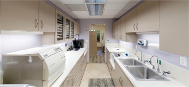Sterilization area at Viruet Periodontics Fort Myers FL