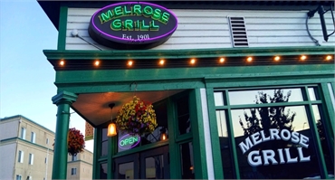 Melrose Grill at 6 minutes drive to the northeast of Renton dentist Renton Smile Dentistry