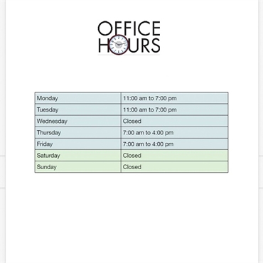 What are the office hours at Timber Dental Bethany