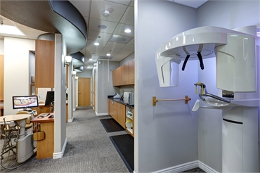 X-ray machine and hallway at Scottsdale dentist Kent Dental