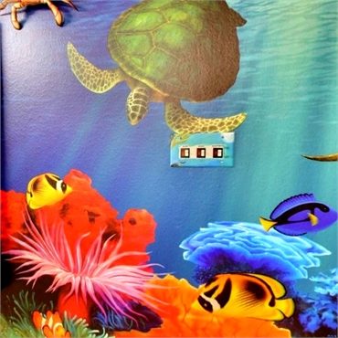 Murals featuring marine life at Kids Dental Center Chandler AZ 85224