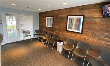 Patient waiting area at Palms Dental