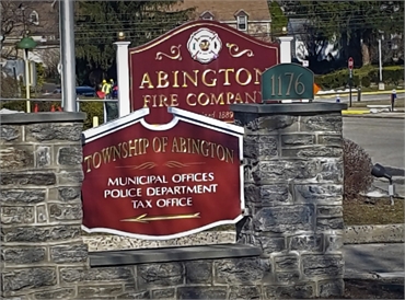 Abington township Munifipal Building at 3 minutes drive to the north of Premiere Dental of Abington