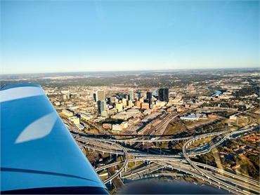 Downtown Fort Worth from Dr. Greg Ellis's airplane