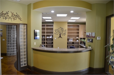 Reception Desk at Fort Worth dentist Mira Vista Dental Associates