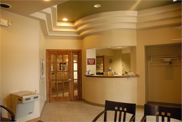 Reception area at Cedar Rapids dentist River Ridge Dental