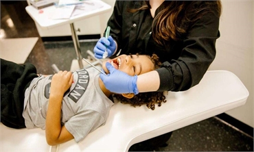 Pediatric dental exam in Metairie
