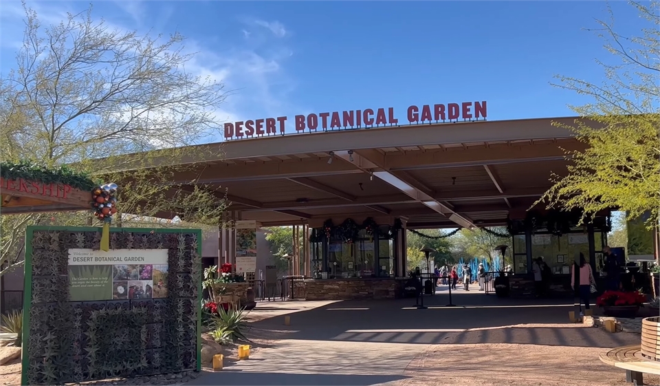 Desert Botanical Garden at 15 miles to the southeast of Phoenix dentist Desert Sage Family Dental