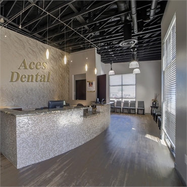 Reception center at Aces Dental North Las Vegas NV 89032
