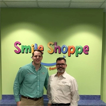 Dr. Andrew Burriss and Dr. Jeffrey Rhodes at Smile Shoppe Pediatric Dentistry Bentonville AR locatio