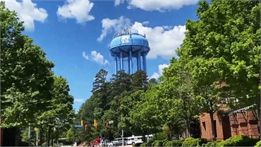 Orange Water And Sewer Authority OWASA UNC Water Tower 6.4 miles to the north of Chapel Hill dentist