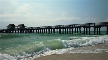Naples Pier at 9 minutes drive to the south of Naples dentist Matonti Dental