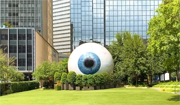 Giant Eyeball at 13 minutes drive to the north of Dallas dentist Bonnie View Dental
