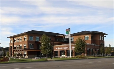 Spokane Valley City Hall at 5 minutes drive to the east of Spokane Valley dentist Cascade Dental Car