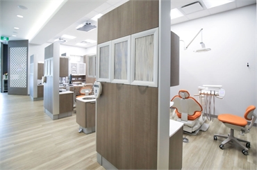 Inside dental clinic