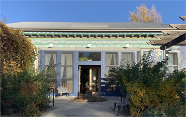 The Boulder Dushanbe Teahouse at 7 minutes drive to the southwest of Boulder Smile Design