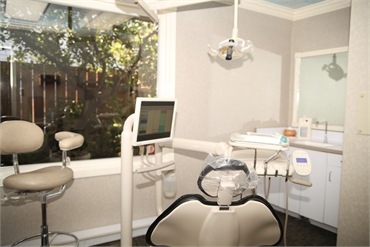 Dental chair with a view at Napa Valley Dental Group