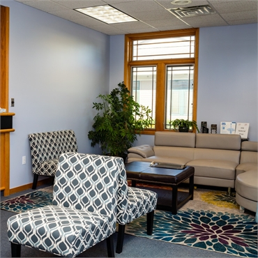 Waiting area at Grand Haven Dental Care