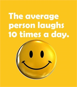The average person smiles 10 times a day