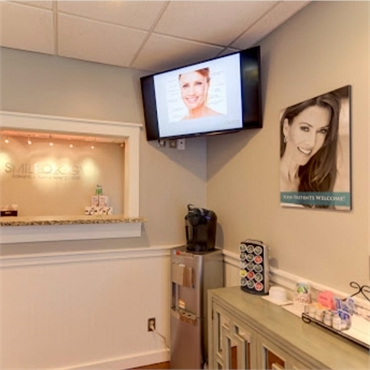 Reception center and refreshments at Smileology Bluewater Bay Niceville FL 32578