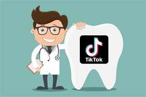 How can a dentist attract more patients by developing a personal TikTok account?