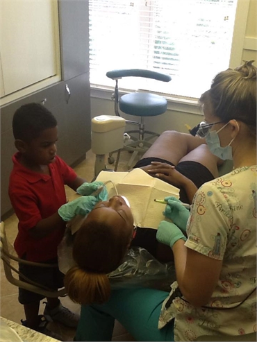 Future dentist in training.