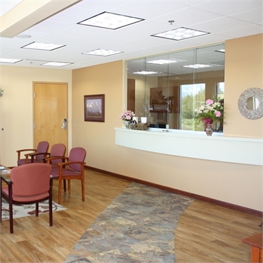 Reception center at Wasilla dentist Alaska Center for Dentistry PC