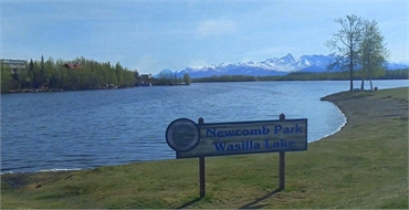 Newcomb Park Wasilla Lake 8 minutes to the south of Wasilla dentist Alaska Center for Dentistry PC
