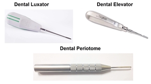 What is the difference between dental elevator, luxator and periotome?