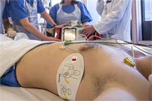 Defibrilator on Patient