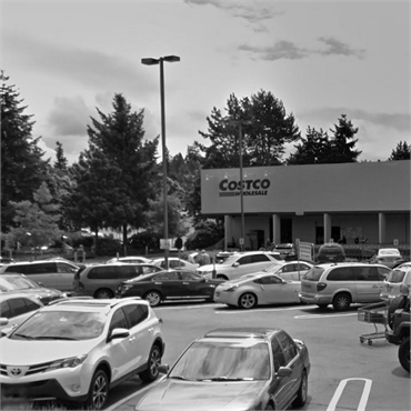 Costco Wholesale at 6 minutes drive to the south of Evergreen Pediatric Dentistry Kirkland WA