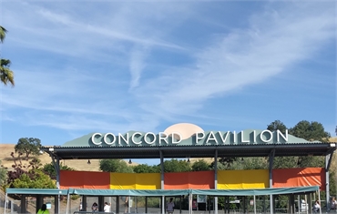 Concord Pavilion at 2 minutes drive to the northeast of Concord dentist Clayton Dental Group