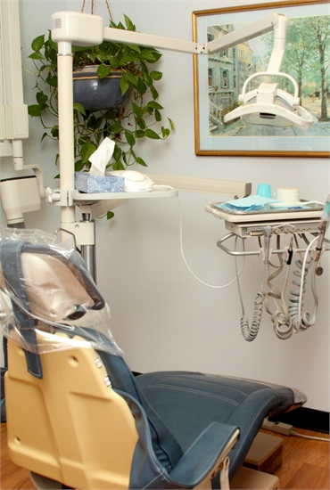 Treatment room at Distinctive Dental Arts
