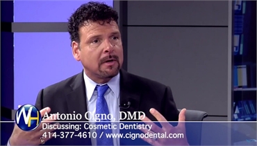 Milwaukee dentist Dr. Antonio Cigno of Cigno Family Dental discussing cosmetic dentistry on the Well