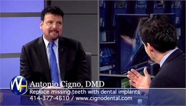 Milwaukee dentist Dr. Antonio Cigno explains dental implants on The Wellness Hour with host Randy Al