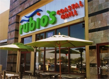 Rubio's Coastal Grill at 11 minutes drive to the east of Chula Vista orthodontist Perfect Smiles Cal