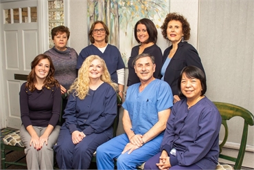 Cosmetic dentist Dr Corrie J Crowe DDS with her team