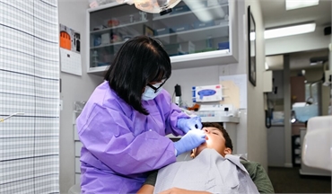 Root canal procedure at the office of Cherry Hill dentist Corrie J Crowe DDS