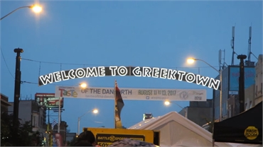 The Danforth or Greektown 7 minutes to the east of Toronto dentist North Shores Dental