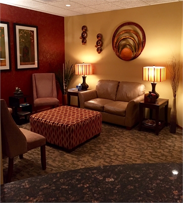 Waiting lounge at Quad Cities dentist Innovative Dentistry Davenport IA