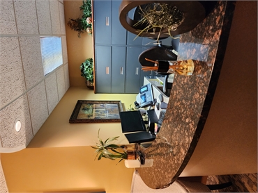 Checkout office and information center at Quad Cities dentist Innovative Dentistry Davenport IA