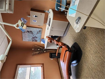Dental chair in the operatory at Quad Cities dentist Innovative Dentistry Davenport IA
