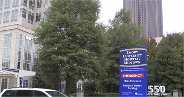 Emory University Hospital Midtown 31 miles to the south of Exceptional Dentistry at Johns Creek Juds