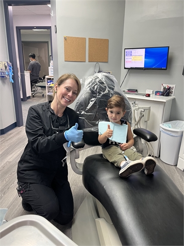 Pediatric patient at All Smiles Dental Lexington SC