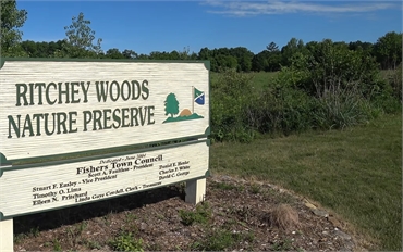 Ritchey Woods Nature Preserve at 4 minutes drive to the northwest of Fishers dentist Holt Dental