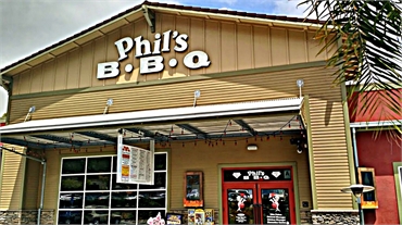 Phil's BBQ 7 miles to the north of Poway Dental Arts Peter A Rich DMD