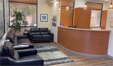 Reception area at Tempe dentist Cereus Dental Care